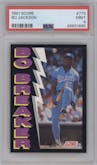 Bo Jackson from the 1991 Score set graded by PSA and given an overall grade of 9.