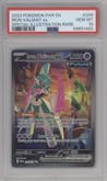Iron Valiant ex from the 2023 Pokemon SV set graded by PSA and given an overall grade of 10.