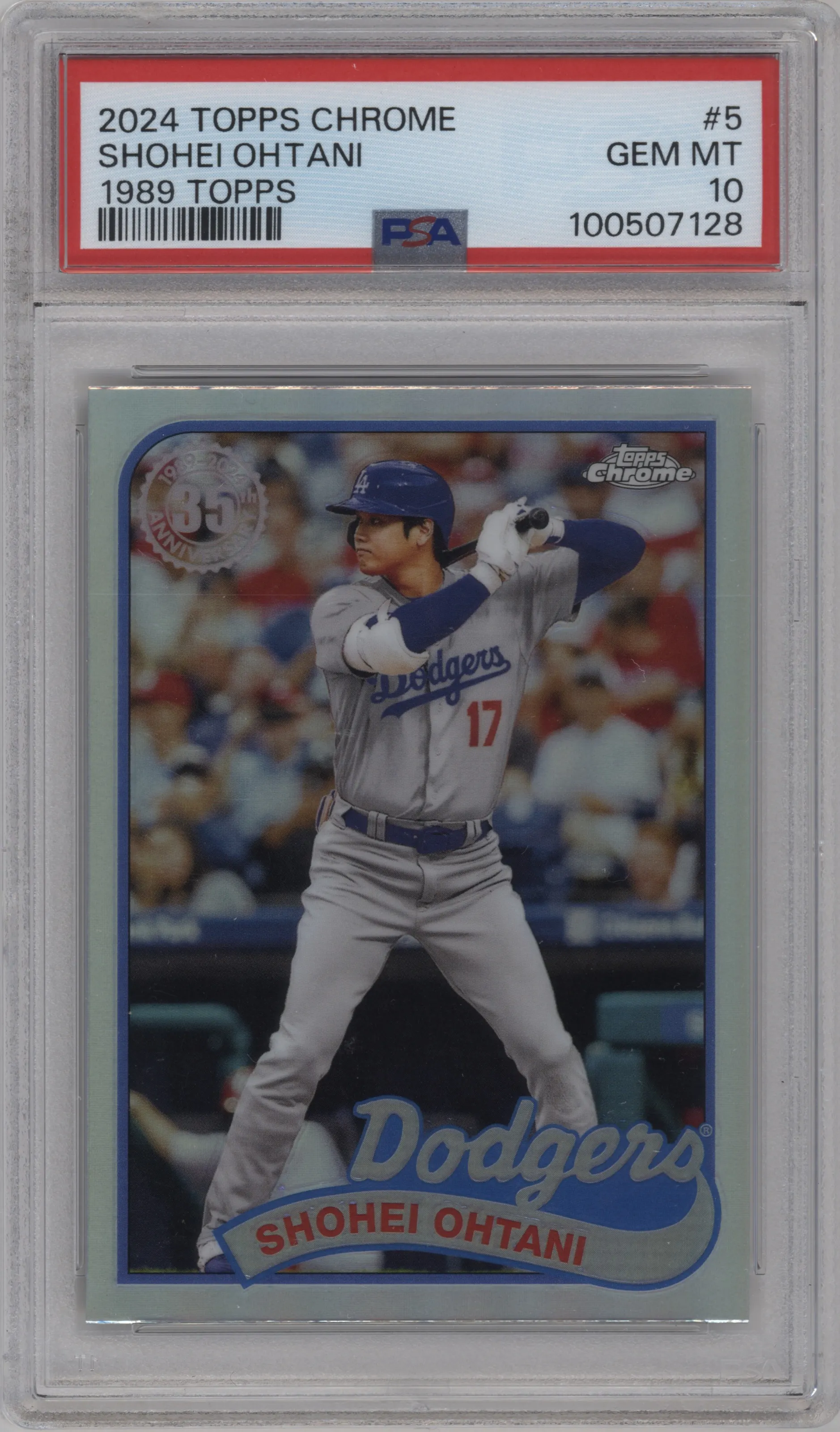 2024 Topps Chrome 1989 Topps Shohei Ohtani PSA 10