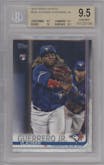 Vladimir Guerrero Jr. from the 2019 Topps Update  set graded by Beckett and given an overall grade of 9.5.