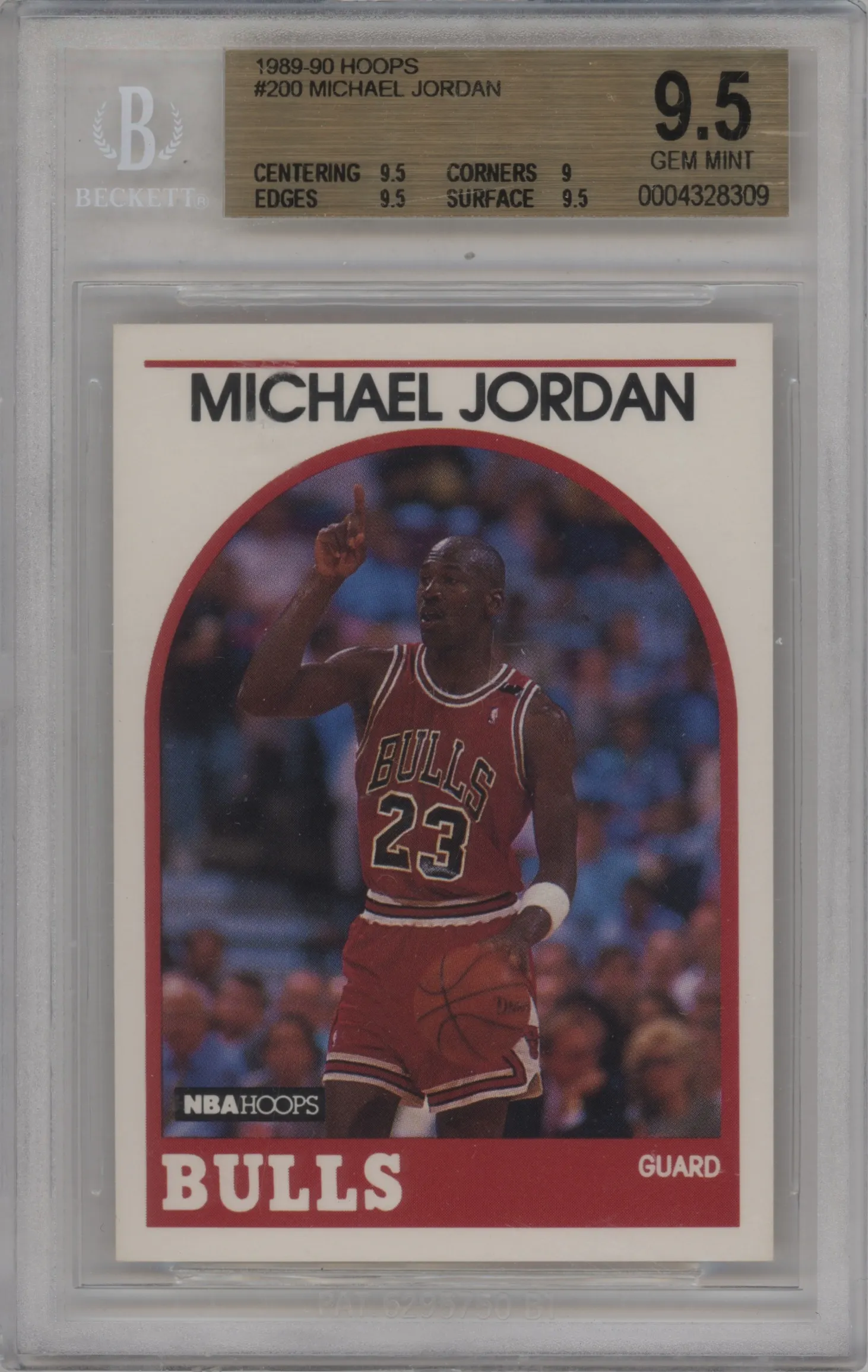 1989 NBA Hoops Michael Jordan #200 BGS 9.5