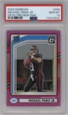 Michael Penix Jr.  from the 2024 Donruss set featuring a Pink parallel graded by PSA and given an overall grade of 10.