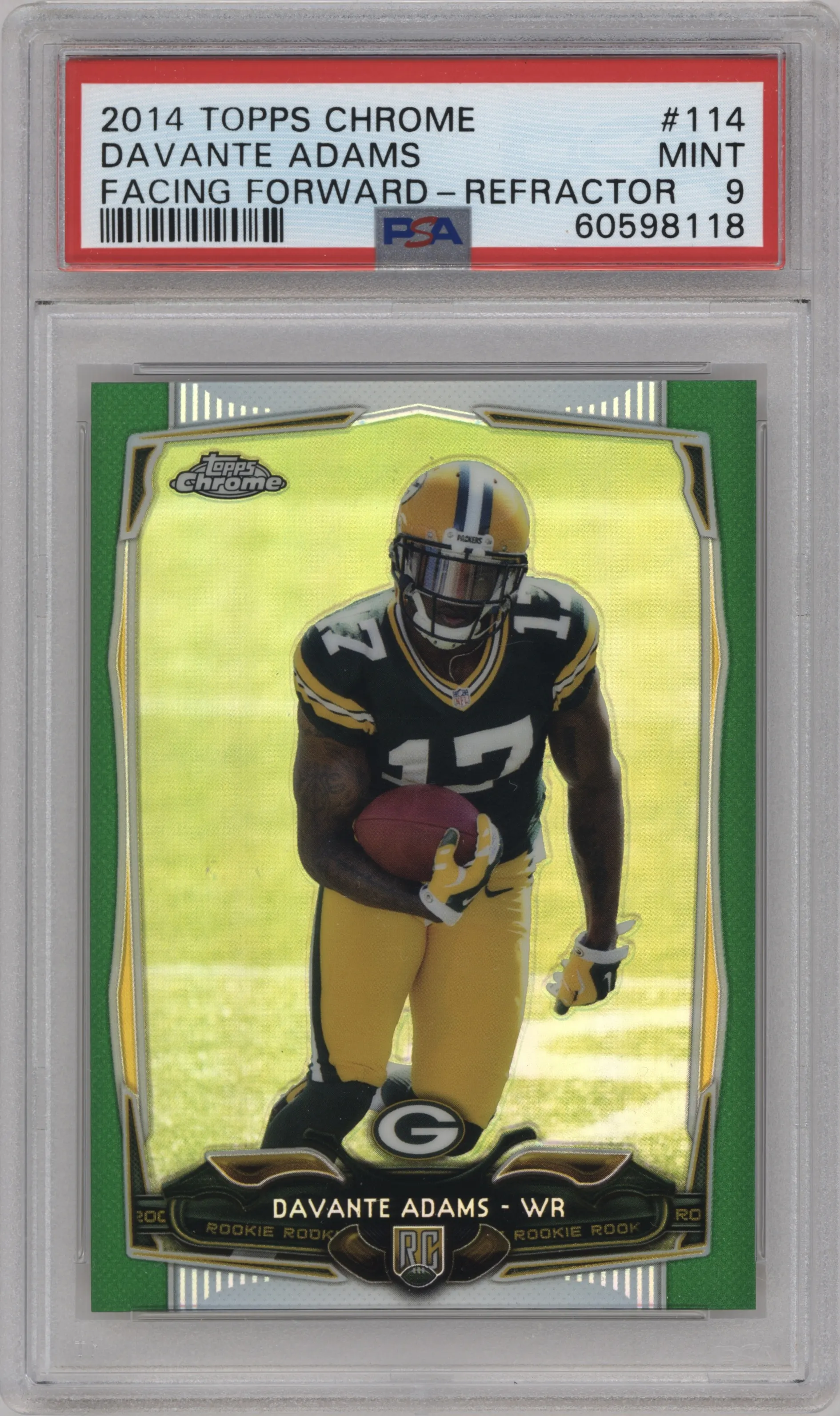 2014 Topps Chrome Davante Adams Refractor #114 PSA 9
