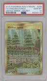 Viridian Forest from the 2019 Pokemon S&M  set graded by PSA and given an overall grade of 10.
