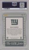 Malik Nabers from the 2024 Panini Donruss Elite set featuring a Die-Cut Aspirations parallel graded by PSA and given an overall grade of 10.