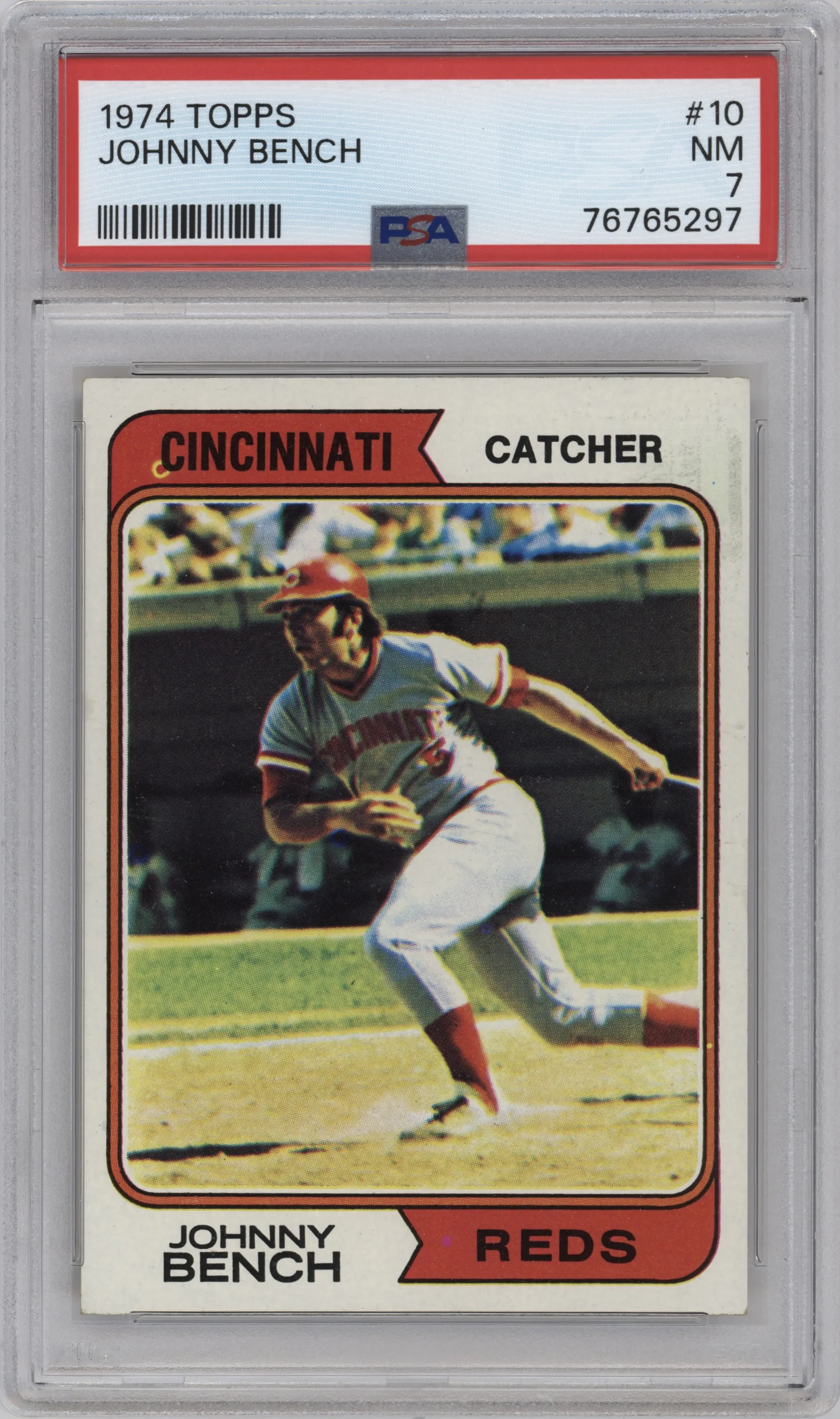 1974 Topps Johnny Bench PSA 7
