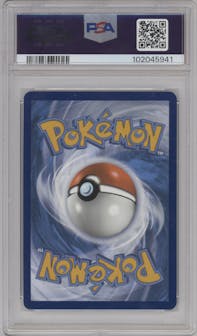 Mew ex from the 2024 Pokemon SV set graded by PSA and given an overall grade of 9.
