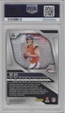 Bo Nix from the 2024 Panini Prizm set graded by PSA and given an overall grade of 10.