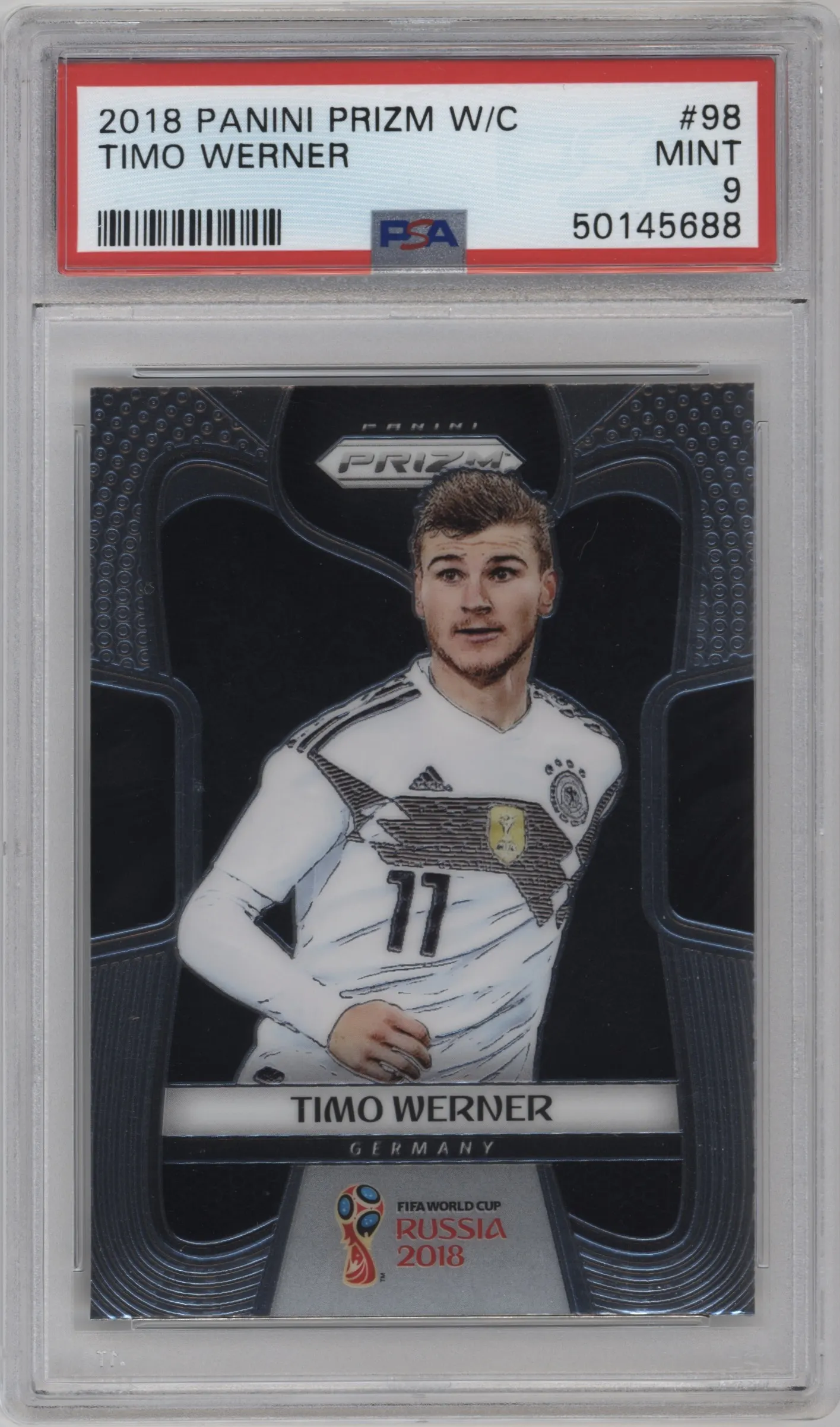 2018 Panini Prizm World Cup Timo Werner PSA 9