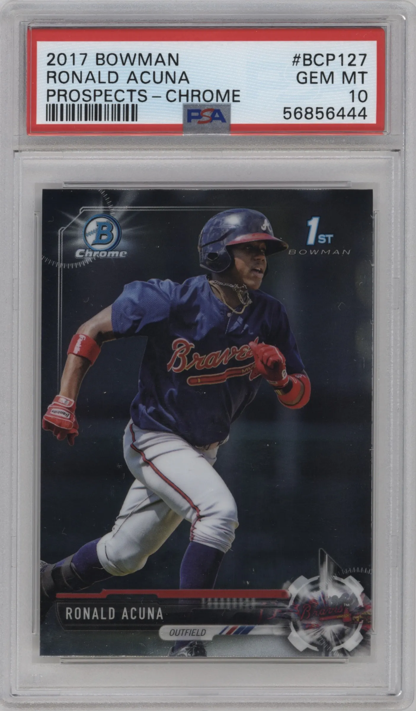 2017 Bowman Chr.Pros. Ronald Acuna PSA 10