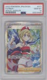 Irida from the 2022 Pokemon SWSH JPN set graded by PSA and given an overall grade of 10.