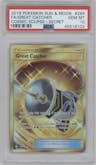 Great Catcher from the 2019 Pokemon S&M  set graded by PSA and given an overall grade of 10.