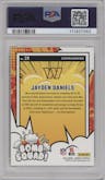 Jayden Daniels from the 2024 Donruss set graded by PSA and given an overall grade of 10.