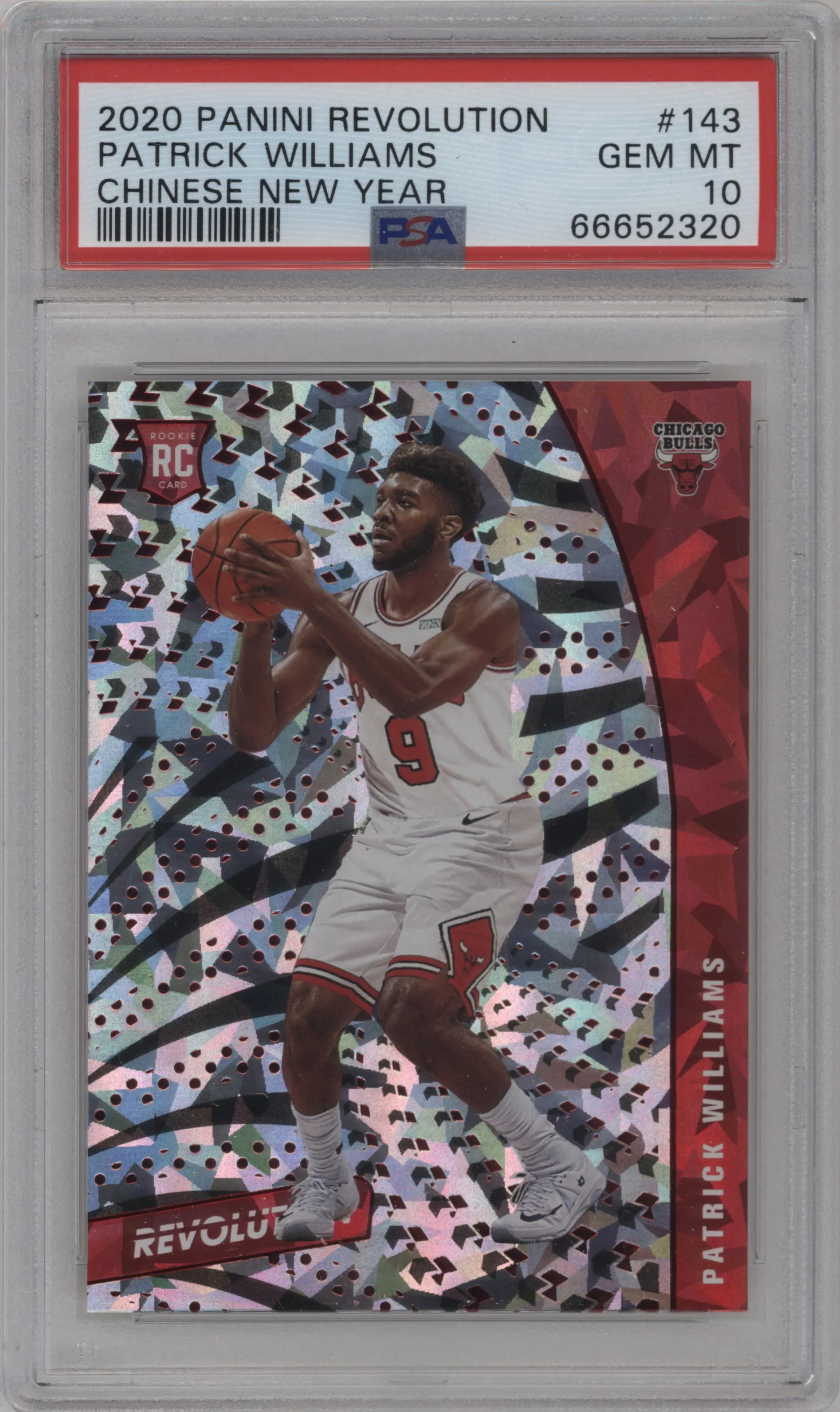 2020 Panini Revolution Patrick Williams Chinese New Year PSA 10