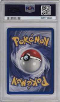 Sabrina from the 2000 Pokemon GH set graded by PSA and given an overall grade of 9.