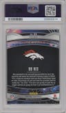 Bo Nix from the 2024 Panini Prizm set featuring a Green Ice parallel graded by PSA and given an overall grade of 10.