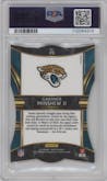 Gardner Minshew II from the 2019 Panini Select  set featuring a Die-Cut Tiger parallel graded by PSA and given an overall grade of 9.