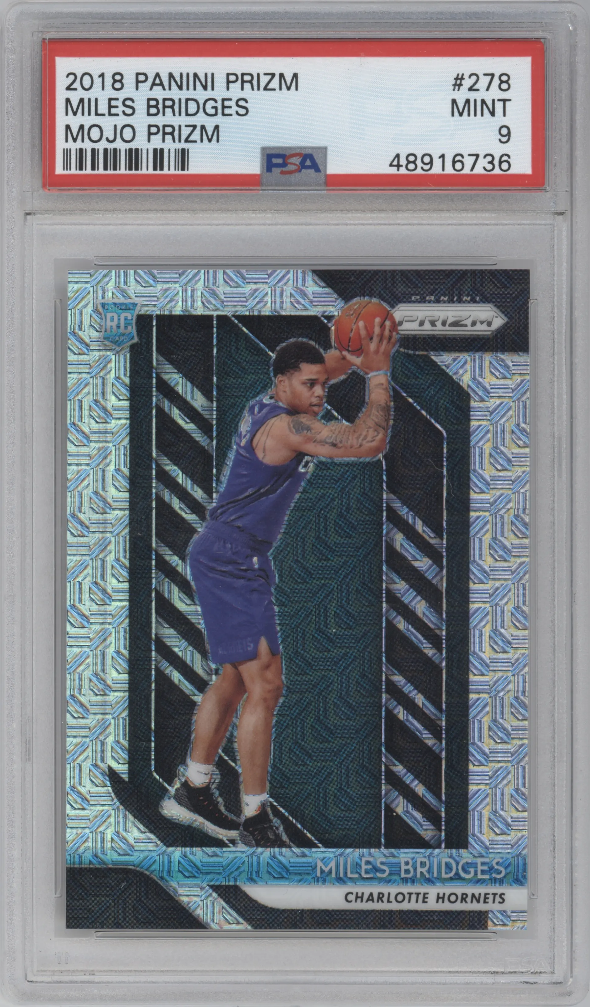 2018 Panini Prizm Miles Bridges Mojo #278 PSA 9