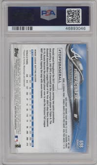 Ronald Acuna Jr. from the 2018 Topps Series 2 set graded by PSA and given an overall grade of 10.