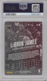 LeBron James from the 2017-18 Panini Prestige set featuring a Hobby Crystal parallel graded by PSA and given an overall grade of 10.