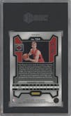 Gradey Dick from the 2023-24 Panini Prizm set featuring a Fast Break Blue Prizm parallel graded by SGC and given an overall grade of 9.