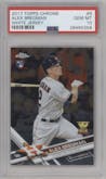 Alex Bregman from the 2017 Topps Chrome set graded by PSA and given an overall grade of 10.
