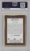Bobby Witt Jr.  from the 2022 Topps Gallery set featuring a Green parallel graded by PSA and given an overall grade of 9.