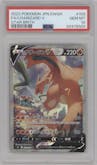 Charizard V from the 2022 Pokemon SWSH JPN set graded by PSA and given an overall grade of 10.