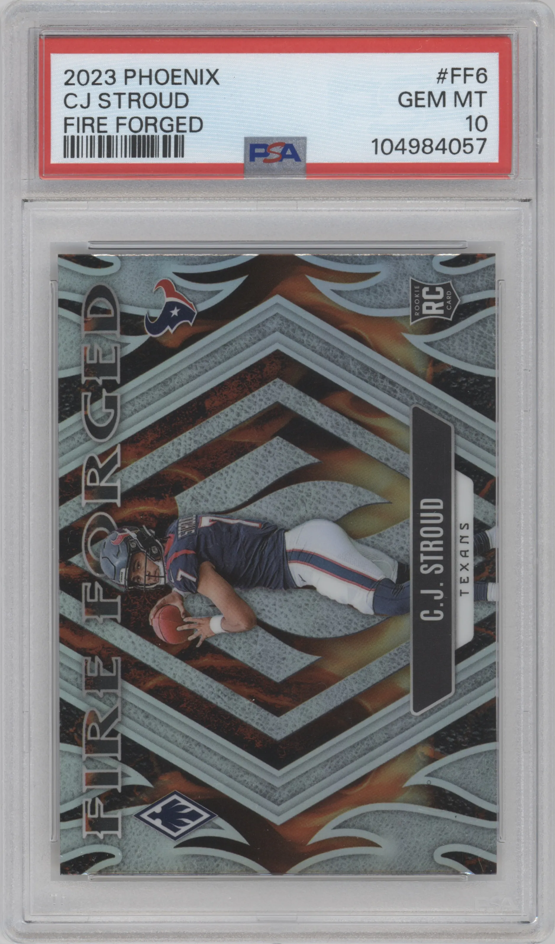 2023 Panini Phoenix Fire Forged C.J. Stroud PSA 10