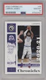 LeBron James from the 2020-21 Panini Chronicles set graded by PSA and given an overall grade of 10.