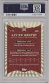 Xavier Worthy from the 2024 Finest set graded by PSA and given an overall grade of 10.