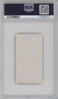 Shohei Ohtani from the 2023 Topps 206 set featuring a Missing Black Plate parallel graded by PSA and given an overall grade of 10.