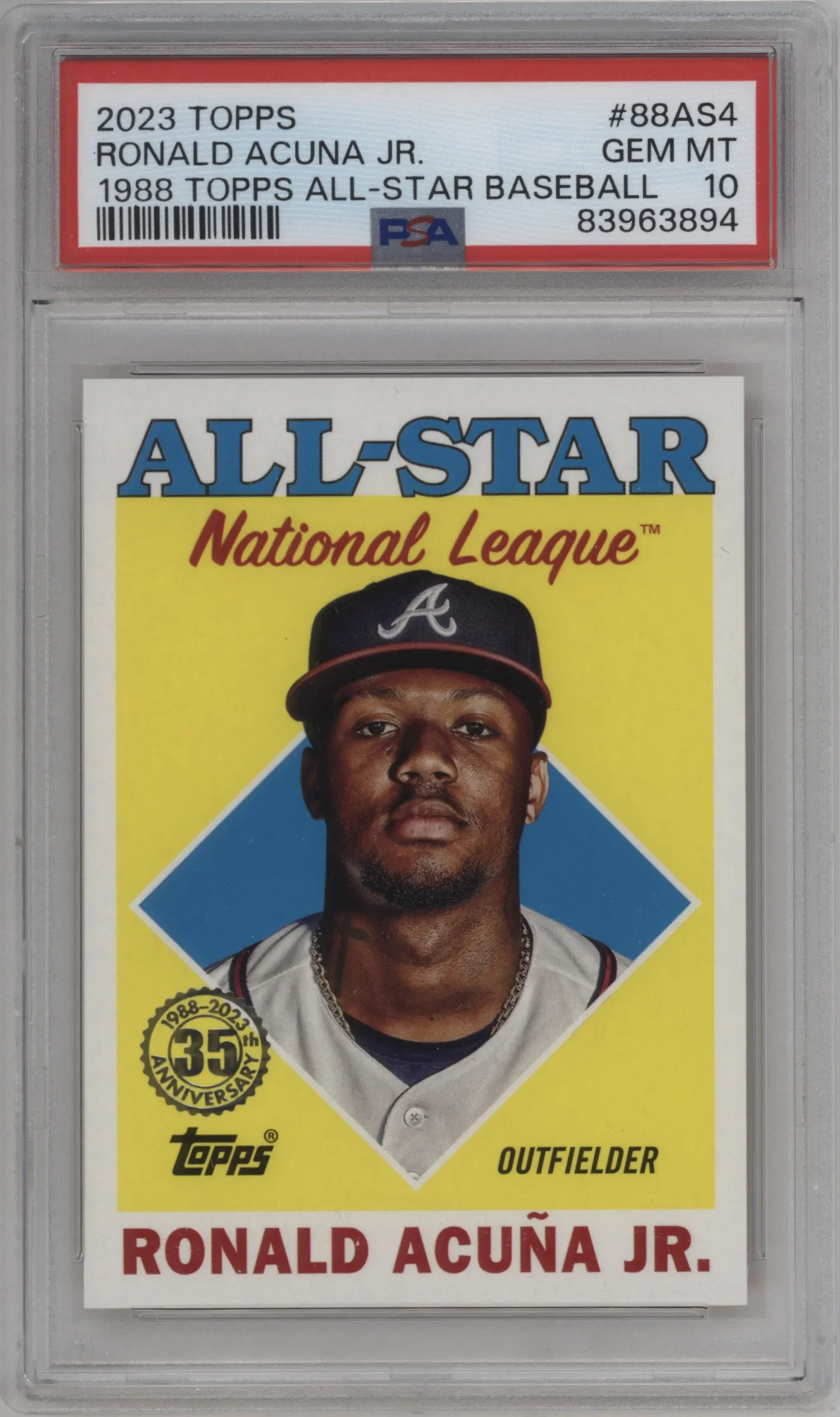 2023 Topps Series 2 1988 Topps AS Ronald Acuna Jr. PSA 10