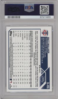 Matt Wallner from the 2023 Topps Chrome set graded by PSA and given an overall grade of 9.