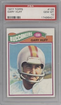 Gary Huff from the 1977 Topps set graded by PSA and given an overall grade of 10.