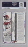 Jordan Walker from the 2023 Topps Cosmic Chrome set graded by PSA and given an overall grade of 10.