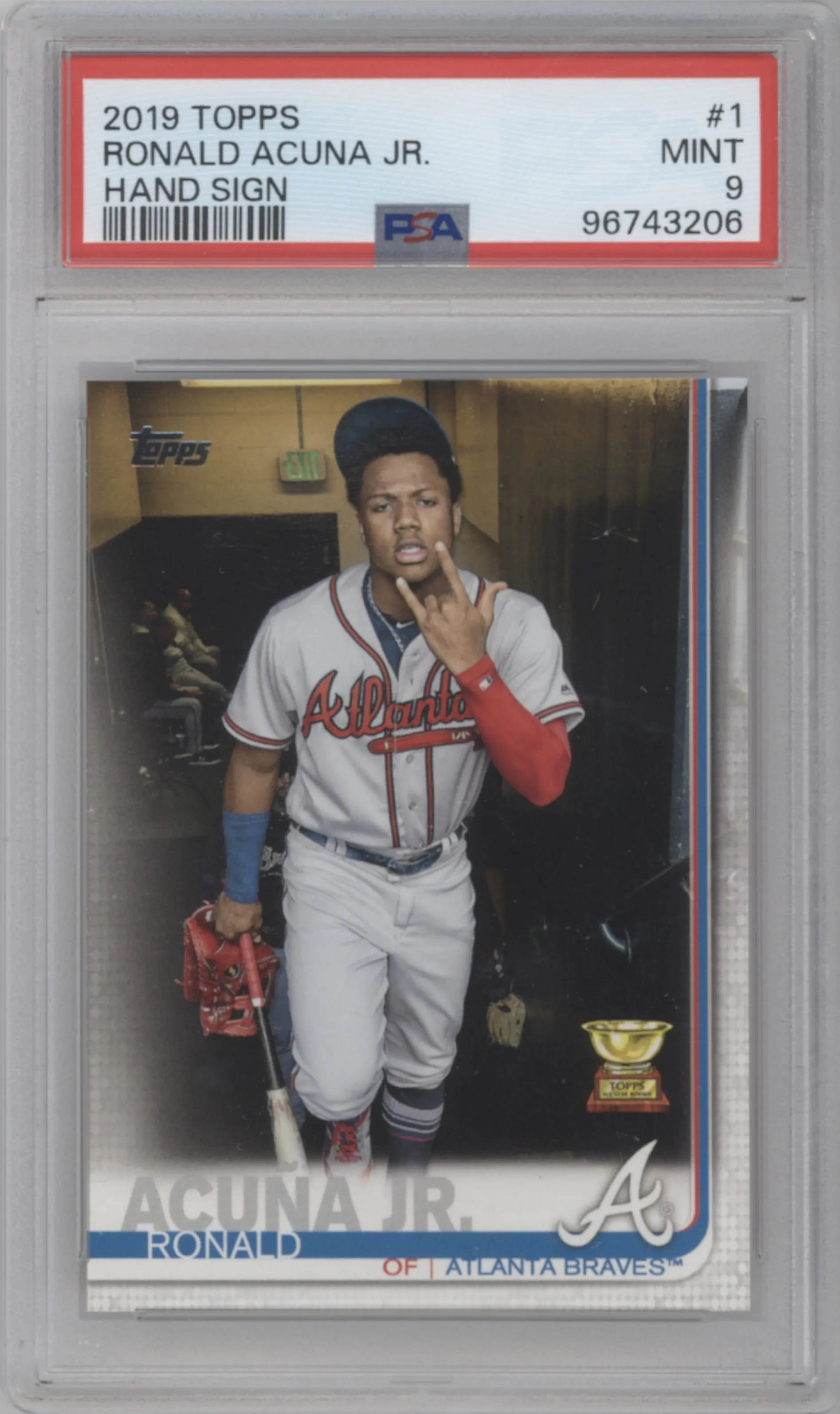 2019 Topps Series 1 Variation Ronald Acuna Jr. PSA 9