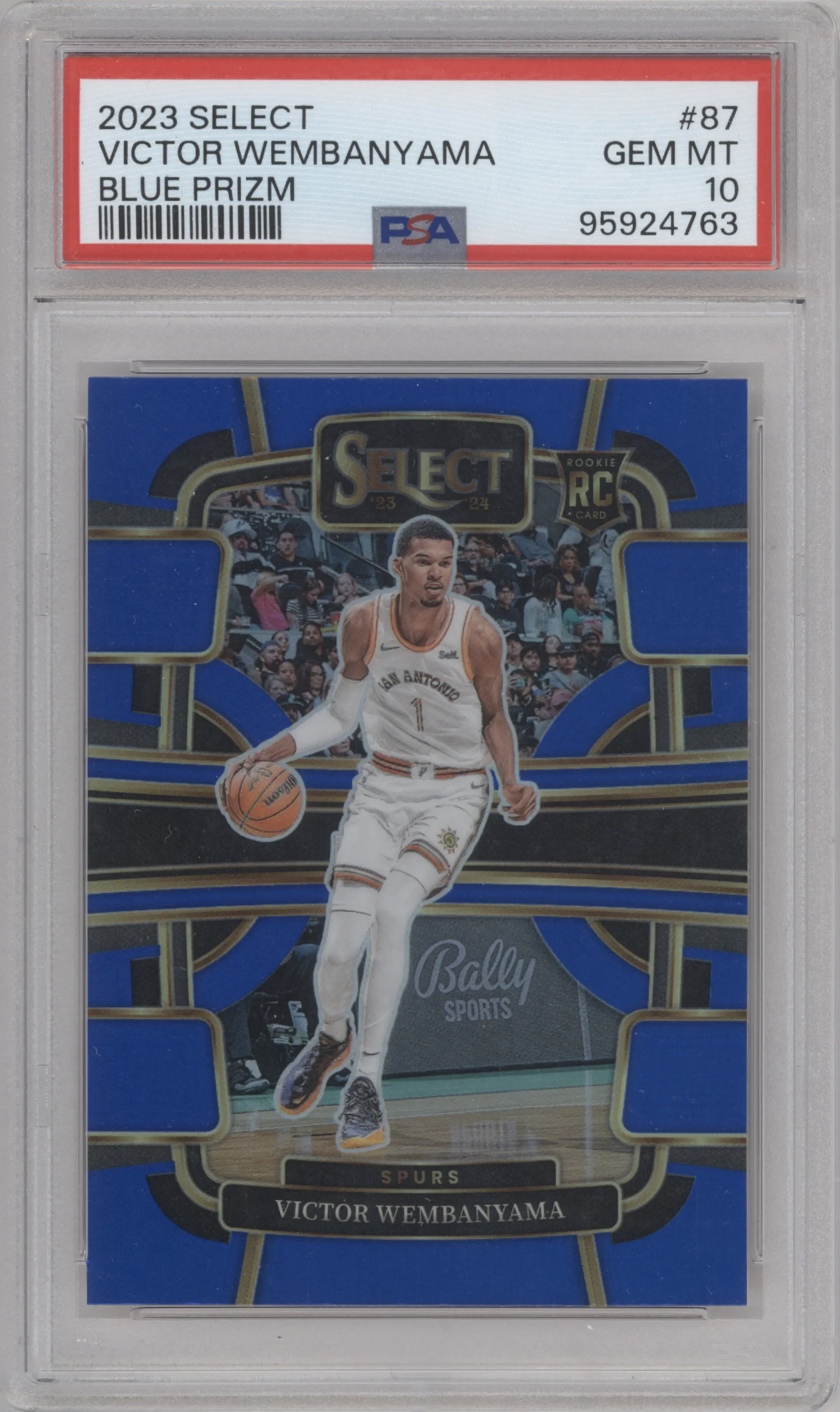 2023 Panini Select Victor Wembanyama Blue Prizm PSA 10