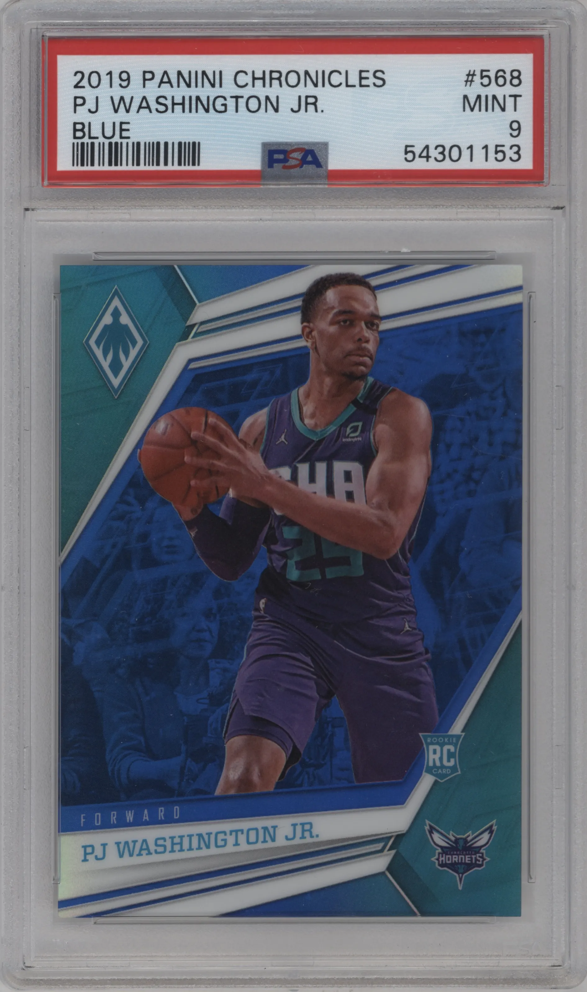 2019 Panini Chronicles Phoenix PJ Washington Jr. Blue PSA 9