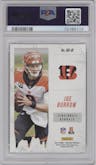 Joe Burrow from the 2021 Panini Prestige set graded by PSA and given an overall grade of 9.