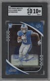 D'Andre Swift from the 2020 Panini Absolute set graded by SGC and given an overall grade of 10.