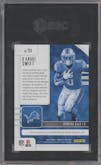 D'Andre Swift from the 2020 Panini Absolute set graded by SGC and given an overall grade of 10.