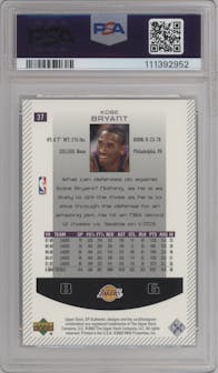 Kobe Bryant from the 2002-03 UD SP Authentic set graded by PSA and given an overall grade of 9.