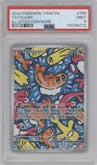 Tatsugiri from the 2024 Pokemon SV set graded by PSA and given an overall grade of 9.