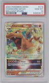 Charizard VSTAR from the 2022 Pokemon SWSH set graded by PSA and given an overall grade of 10.