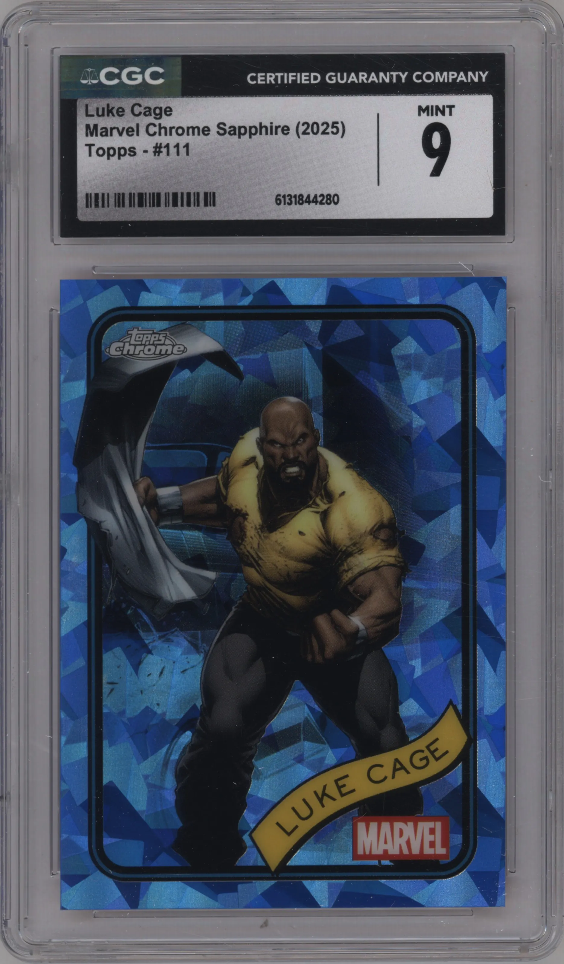2025 Topps Chrome Sapphire Edition Marvel Luke Cage #111 CGC 9