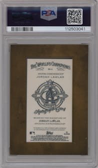 Jordan Lawlar from the 2024 Topps Allen & Ginter set graded by PSA and given an overall grade of 10.