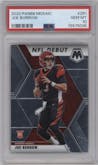 Joe Burrow from the 2020 Panini Mosaic set graded by PSA and given an overall grade of 10.