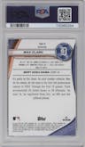 Max Clark from the 2024 Bowman's Best set featuring a Refractor parallel graded by PSA and given an overall grade of 10.
