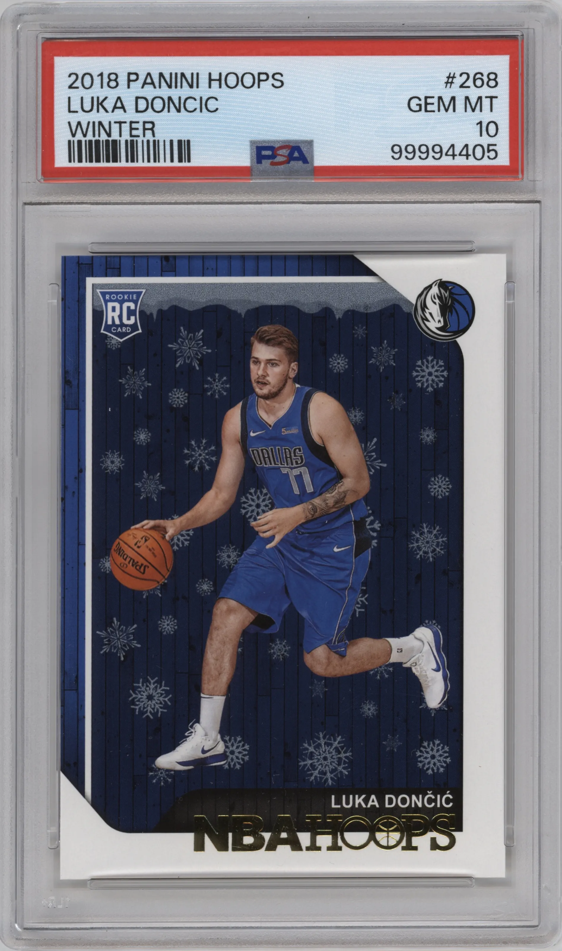 2018 Panini NBA Hoops Luka Doncic Winter #268 PSA 10